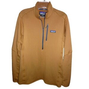 Men's Patagonia R1 Pullover M Raptor Brown Techface Outdoor